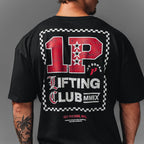 Checked Lifting Oversized Tee